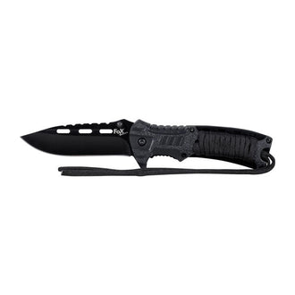 Coltello pieghevole Fox Outdoor a una mano Blackrope nero