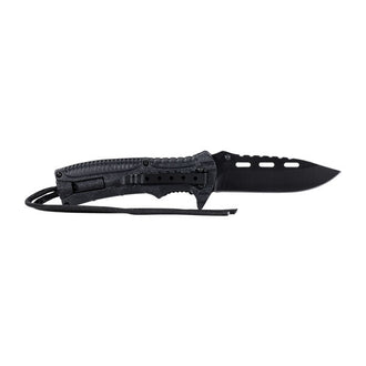 Coltello pieghevole Fox Outdoor a una mano Blackrope nero