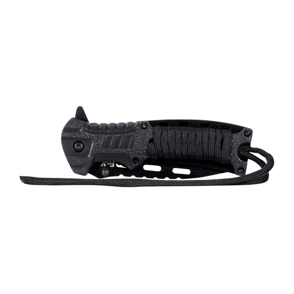 Fox Outdoor one-hand folding knife Blackrope black