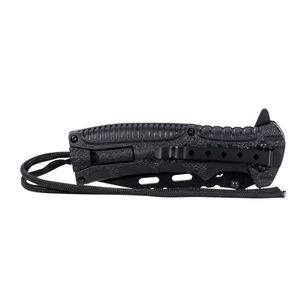 Fox Outdoor one-hand folding knife Blackrope black