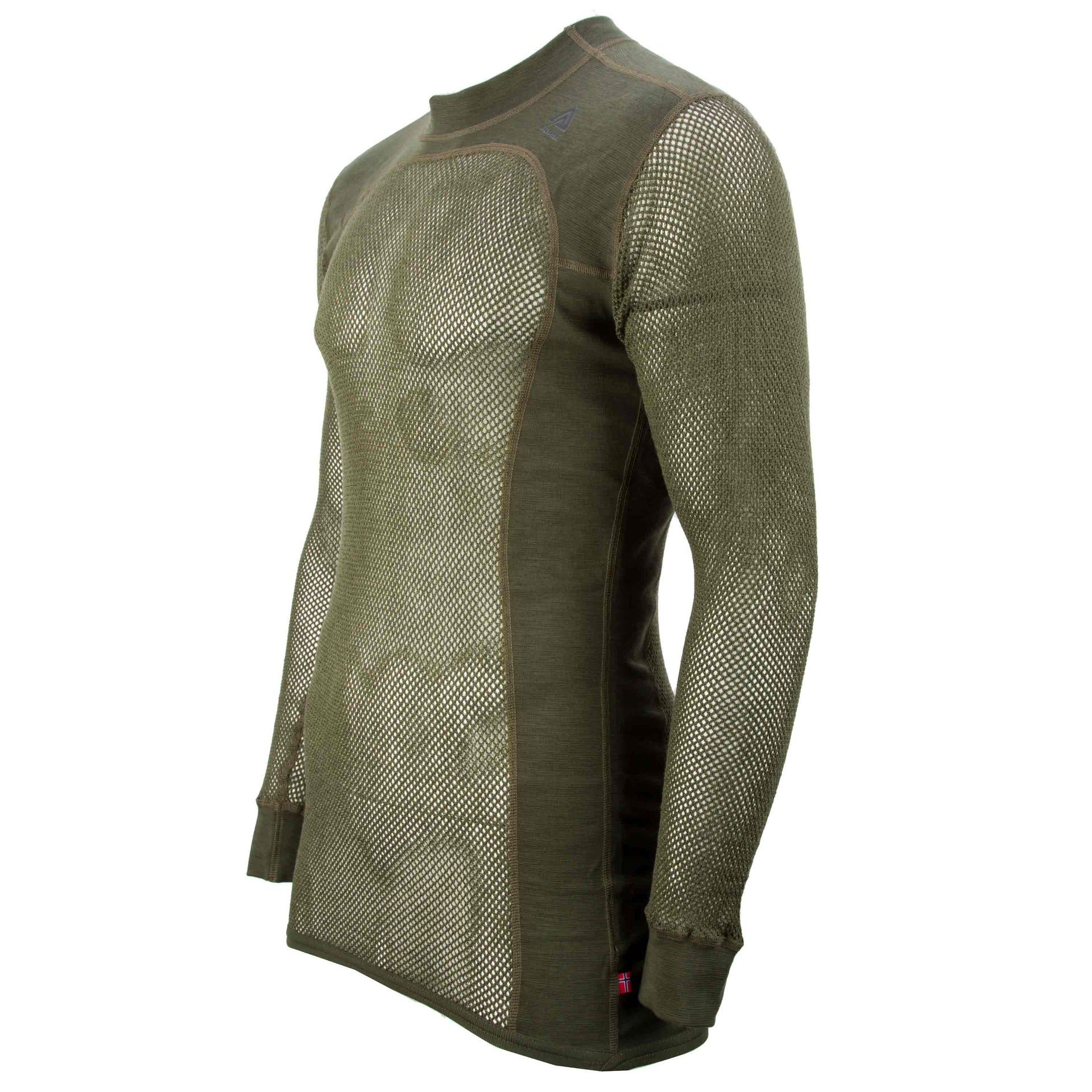 Aclima Pullover Woolnet Crew Neck olive night