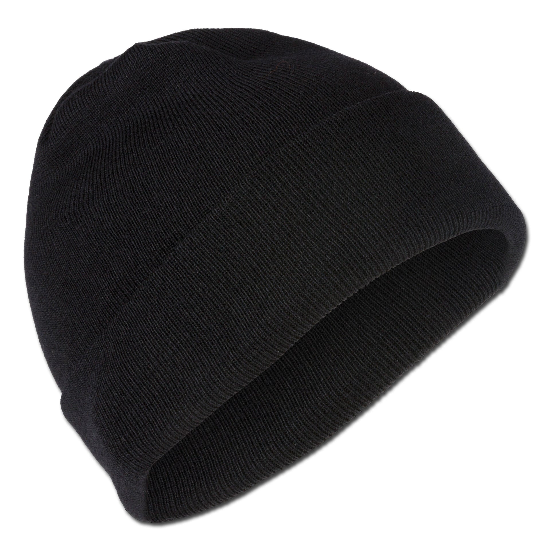 NfD roll knit hat black