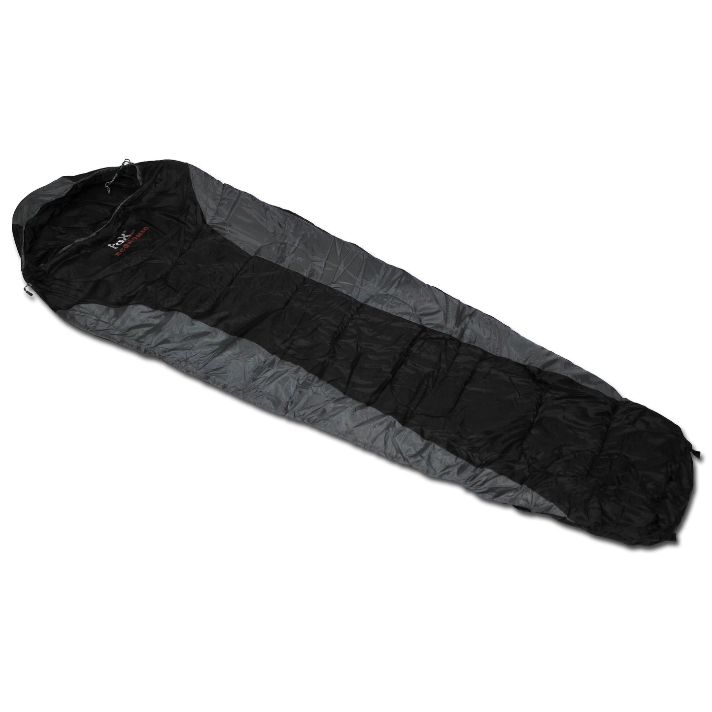 Fox Outdoor Mumienschlafsack Economic schwarz grau