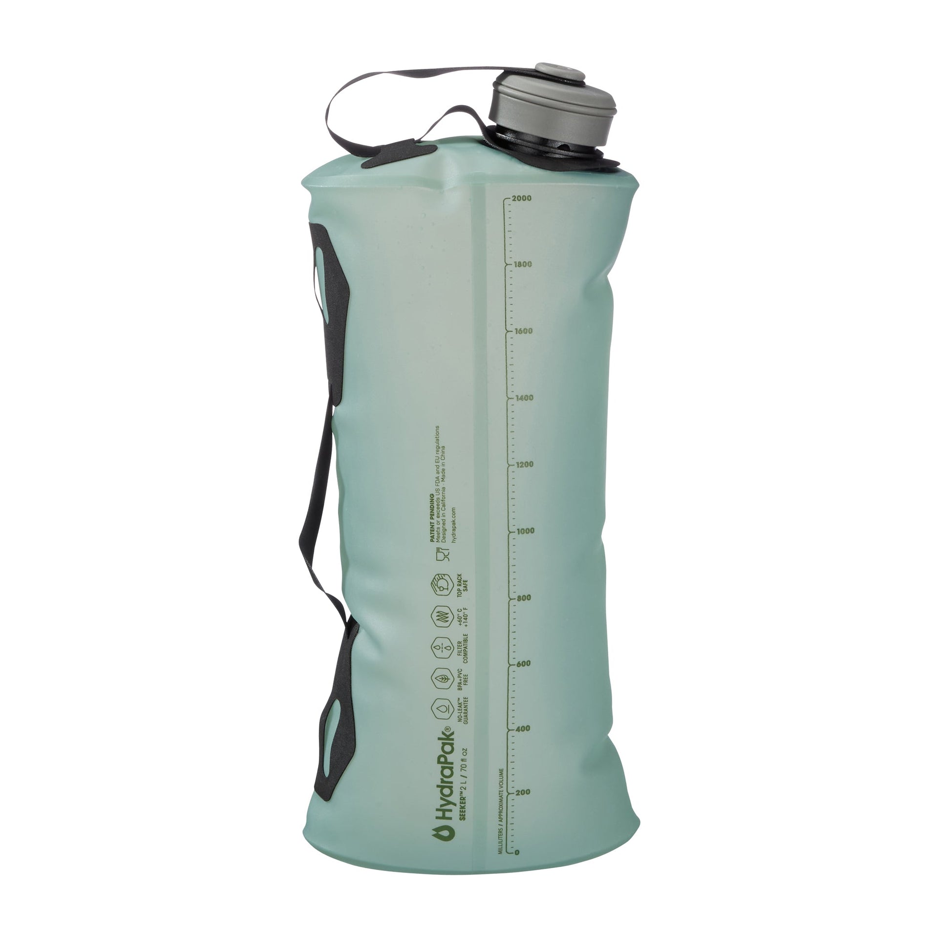 HydraPak Wasserbehälter Seeker 2 L sultro green