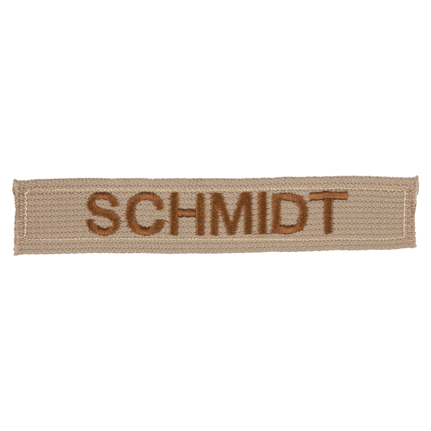 Namensbänder 5er Set khaki braun