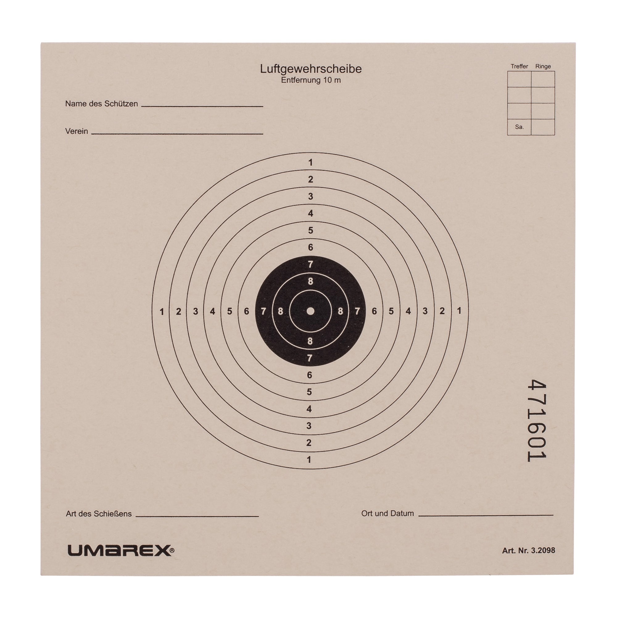 Shooting sport targets 