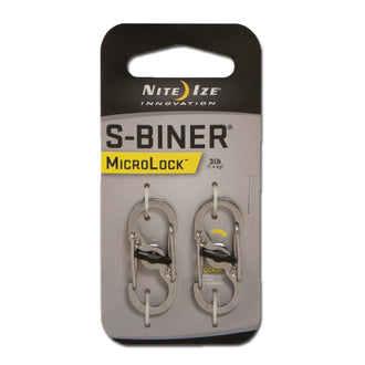 Moschettone S-Biner MicroLock 2 pezzi