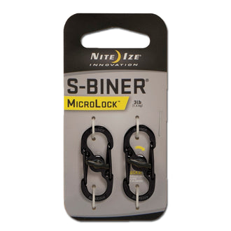 Moschettone S-Biner MicroLock 2 pezzi