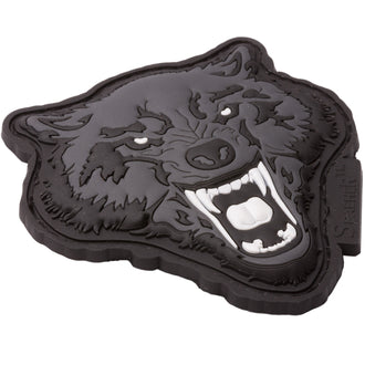 3D Patch Angry Wolf Head