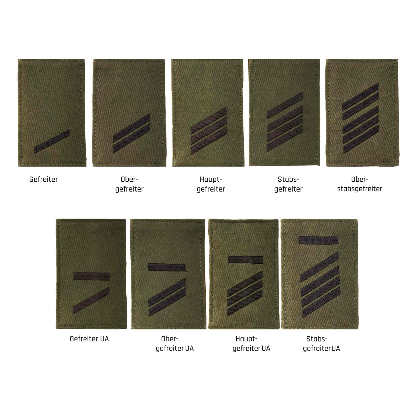 BW Rank Insignia Army Velcro Olive