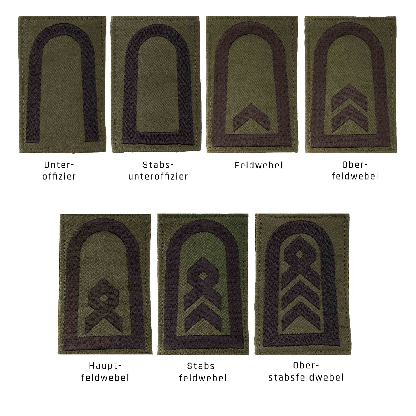 BW Rank Insignia Army Velcro Olive