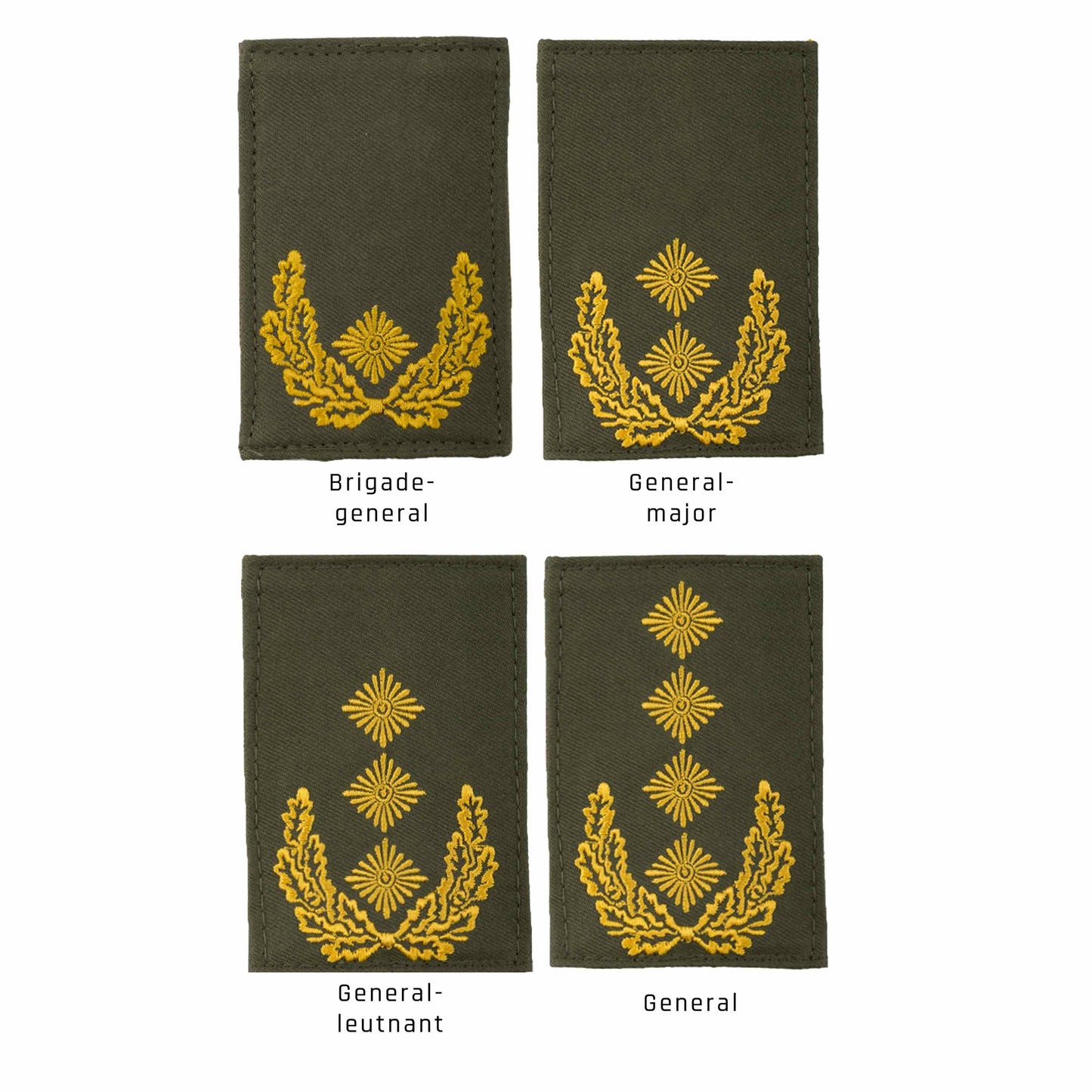 BW Rank Insignia Army Velcro Olive