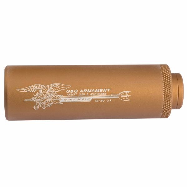 G&G Airsoft Schalldämpfer SS-100 Sound Suppressor tan