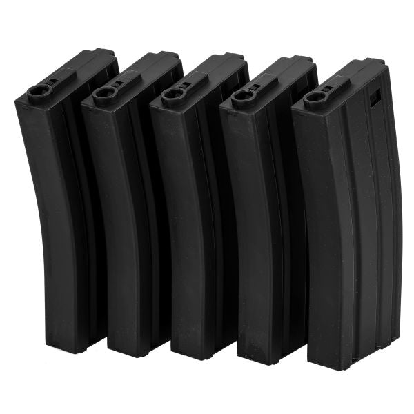 Specna Arms Ersatzmagazinset Mid-Cap 100 Schuss 5er Set schwarz