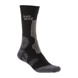 Hanwag Socken Trek asphalt schwarz