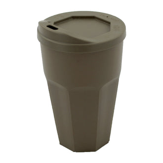 Zentauron Kaffeebecher Mehrweg 300 ml grau braun