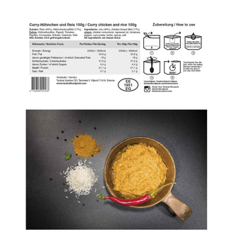 Pollo al curry con arroz