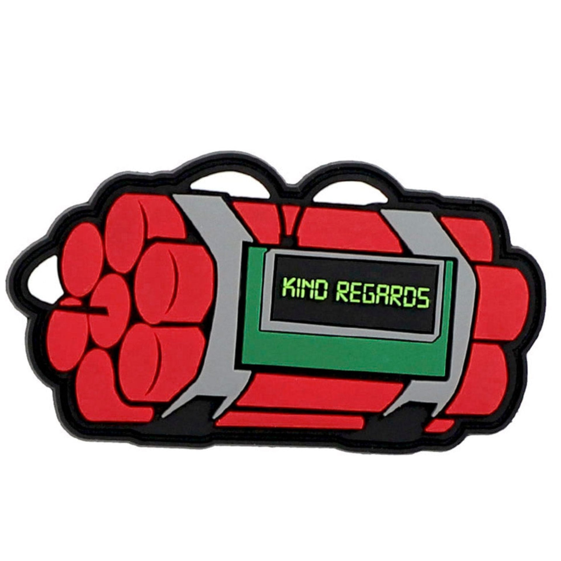 101 Inc. 3D Patch PVC Kind Regards red