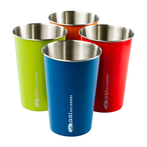 GSI Outdoors Trinkbecher Set Glacier Stainless Pint mehrfarbig