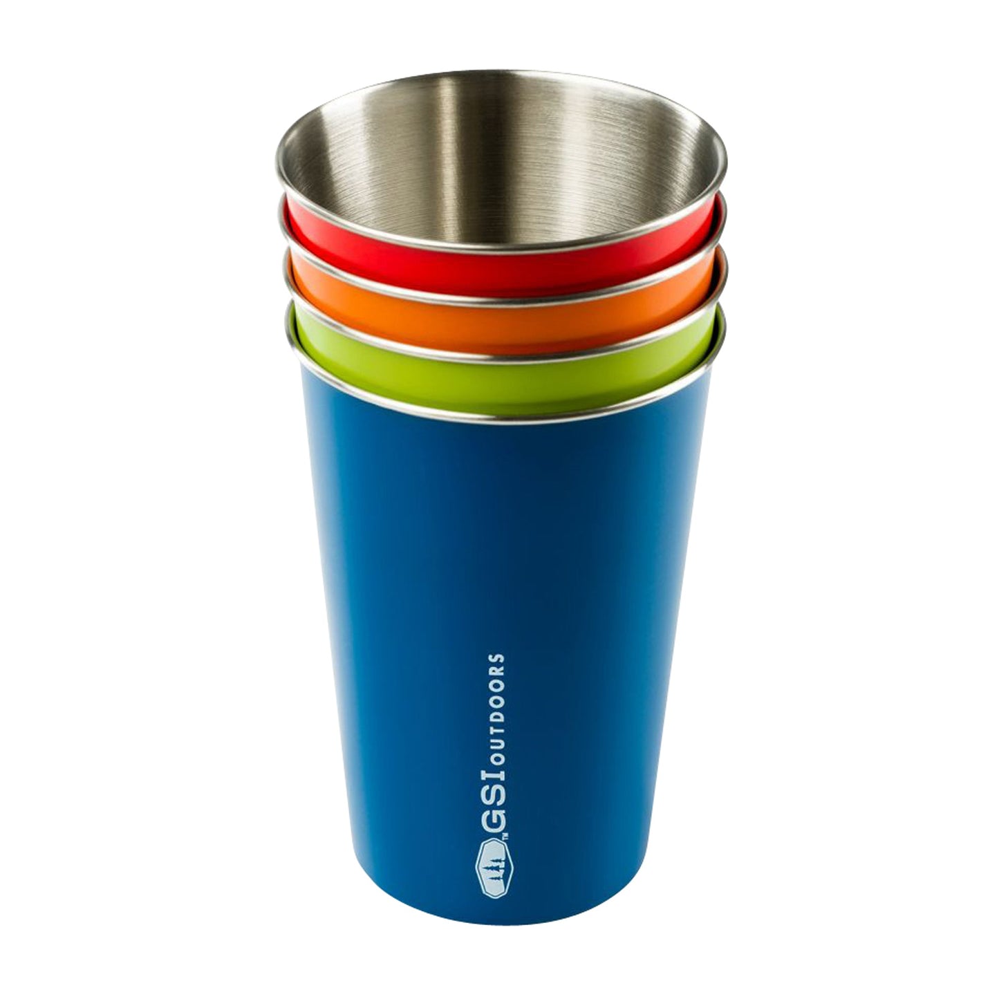 GSI Outdoors Trinkbecher Set Glacier Stainless Pint mehrfarbig