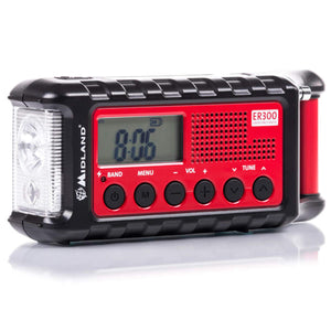 Midland Outdoor Kurbel-Radio ER 300 rot